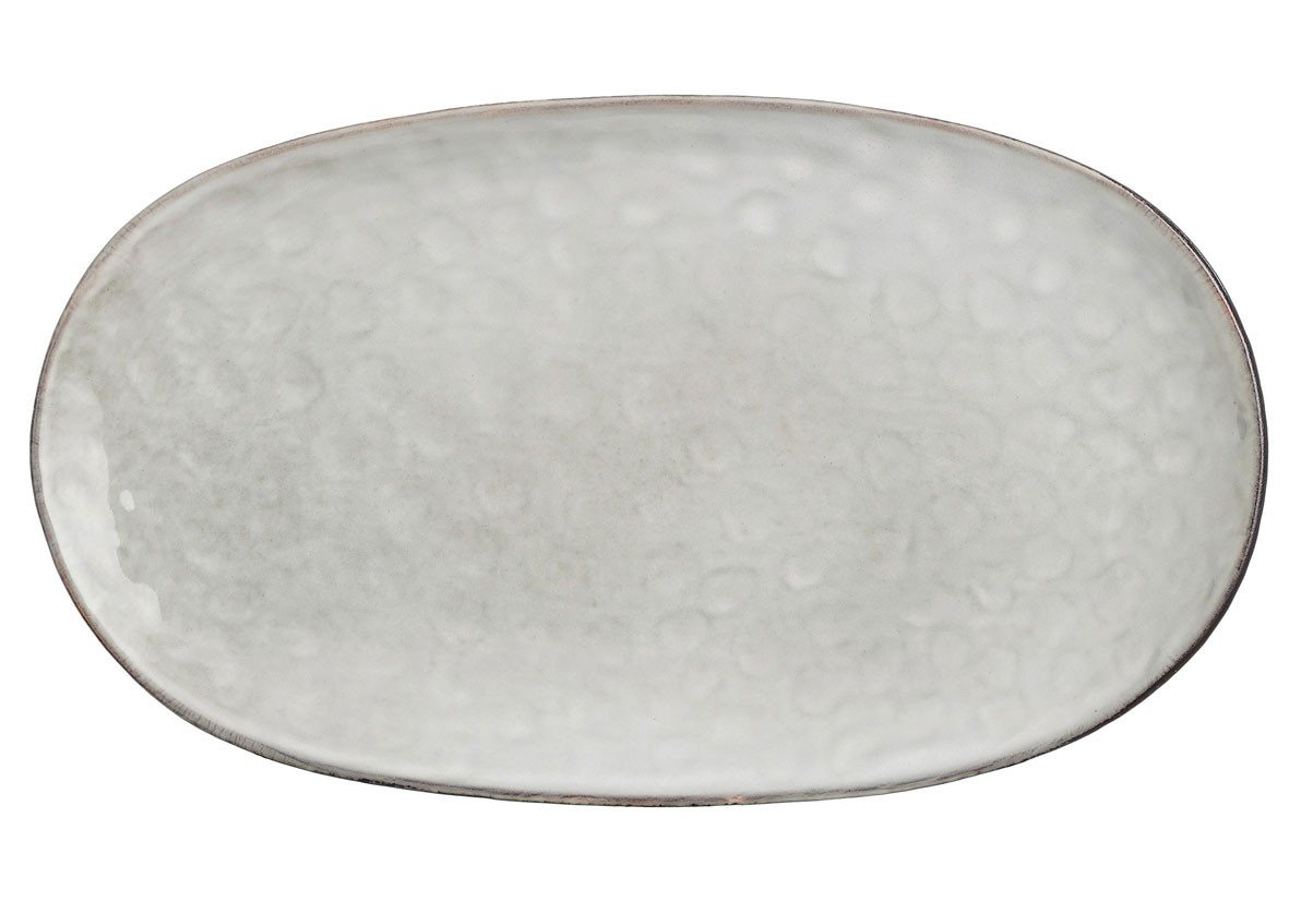 Mica Decorations Servierplatte Mica Platte Tabo grau, 31 x 18 x 3 cm, Keramik – Bild 2 von 5