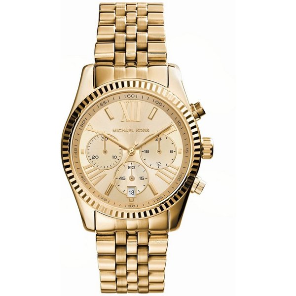 MICHAEL KORS Chronograph LEXINGTON MK7378, Quarzuhr, Armbanduhr, Damenuhr, Stoppfunktion, Edelstahlarmband