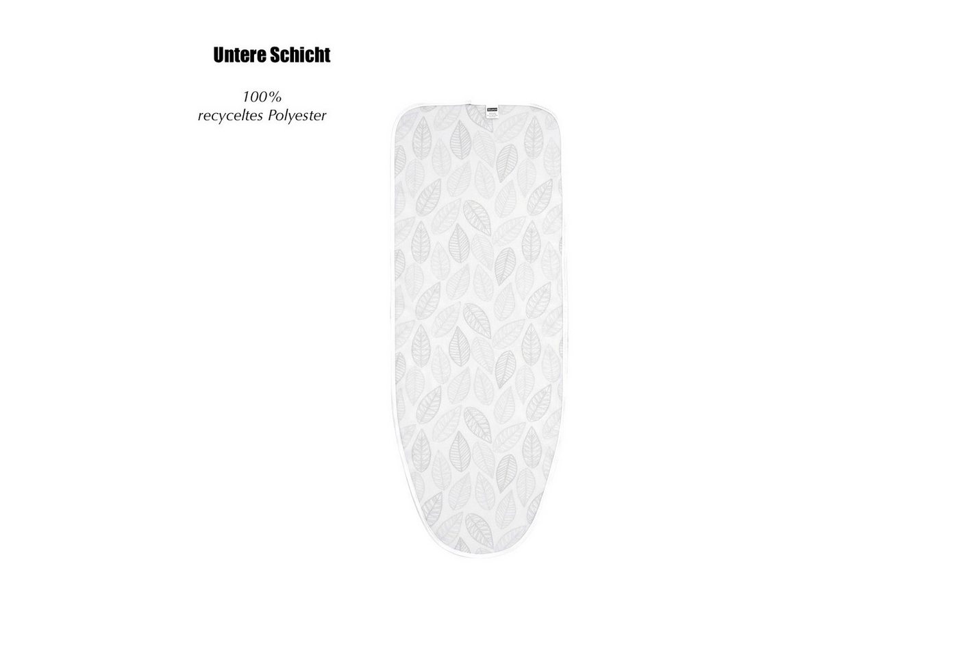 Michelino Bügelbrettbezug, 100% Baumwolle, mit Kordelzug, 131 x 47,5 cm – Bild 4 von 5