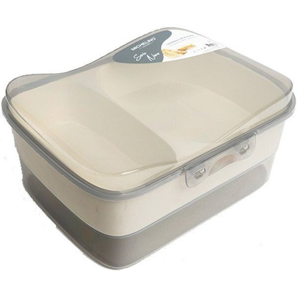 Michelino Lunchbox Lunchbox mit Einteiler Brotdose mit Fächern Spülmaschinengeeignet