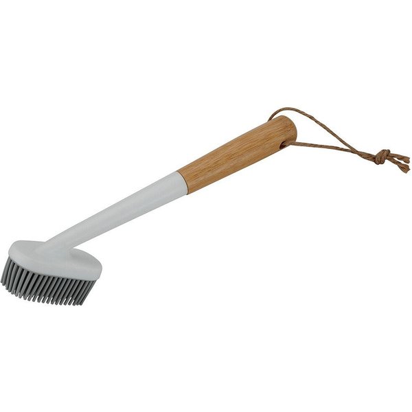 Michelino Reinigungsbürste Spülbürste mit Silikonborsten & Bambusgriff - 23 cm, (1-tlg)