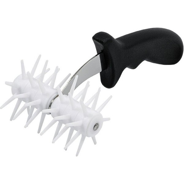 Michelino Teigroller Pizza Stipproller aus Edelstahl & Kunststoff - 21 cm, (1-tlg)