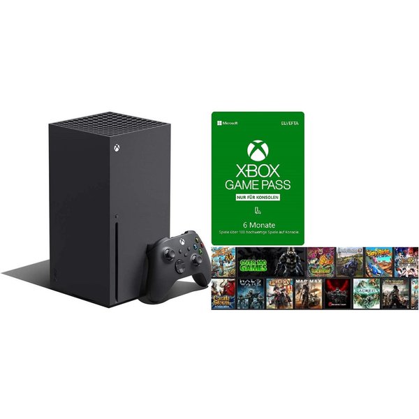 Microsoft Xbox Series X KONSOLE 1 TB + Xbox Game Pass - 6 Monate Abonnement Xbox-Controller