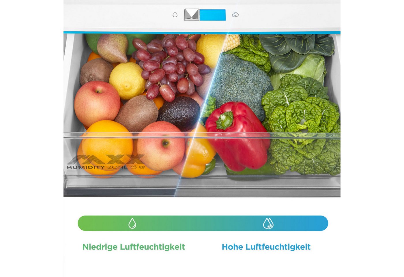 Midea Kühl-/Gefrierkombination SPACE MASTER MDRB548MIC46P, 186 cm hoch, 59,5 cm breit – Bild 2 von 5