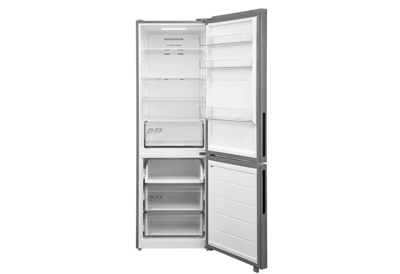 Midea Kühl-/Gefrierkombination SPACE MASTER MDRB548MME46, 186 cm hoch, 59,5 cm breit, Mehr Platz für Frische – mit extra viel Stauraum und NoFrost – Bild 3 von 5