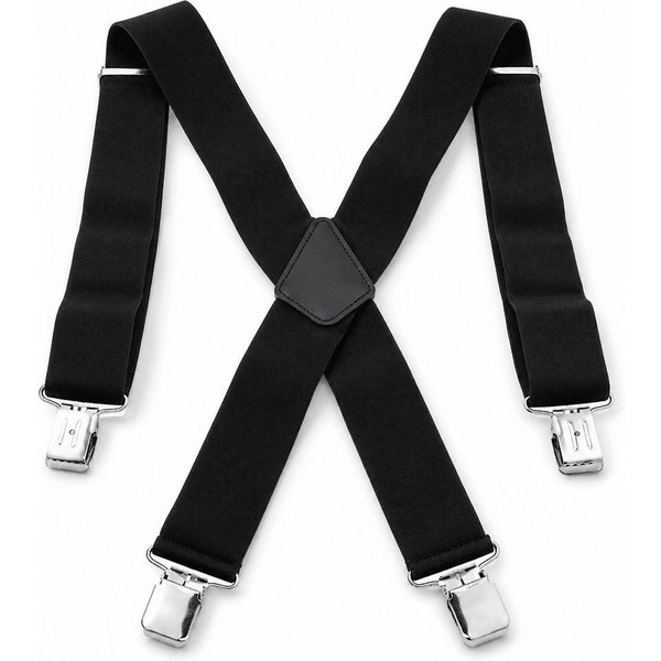 MidGard Hosenträger X-Form mit 4 extra starken Clips, 5 cm Breit, Einstellbar & Elastisch Einheitsgröße für Männer und Frauen