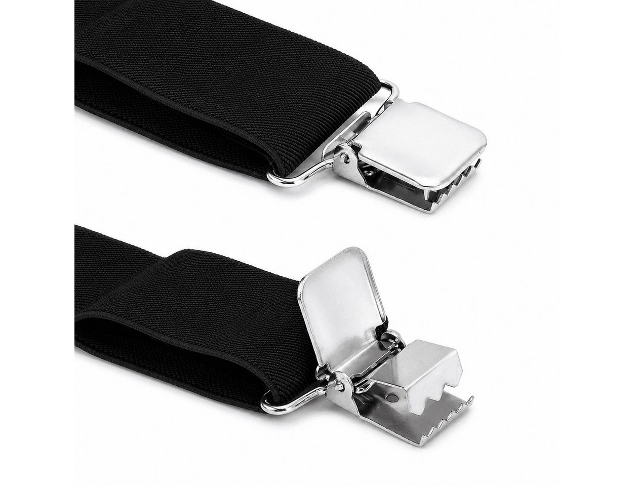 MidGard Hosenträger X-Form mit 4 extra starken Clips, 5 cm Breit, Einstellbar & Elastisch Einheitsgröße für Männer und Frauen – Bild 5 von 5