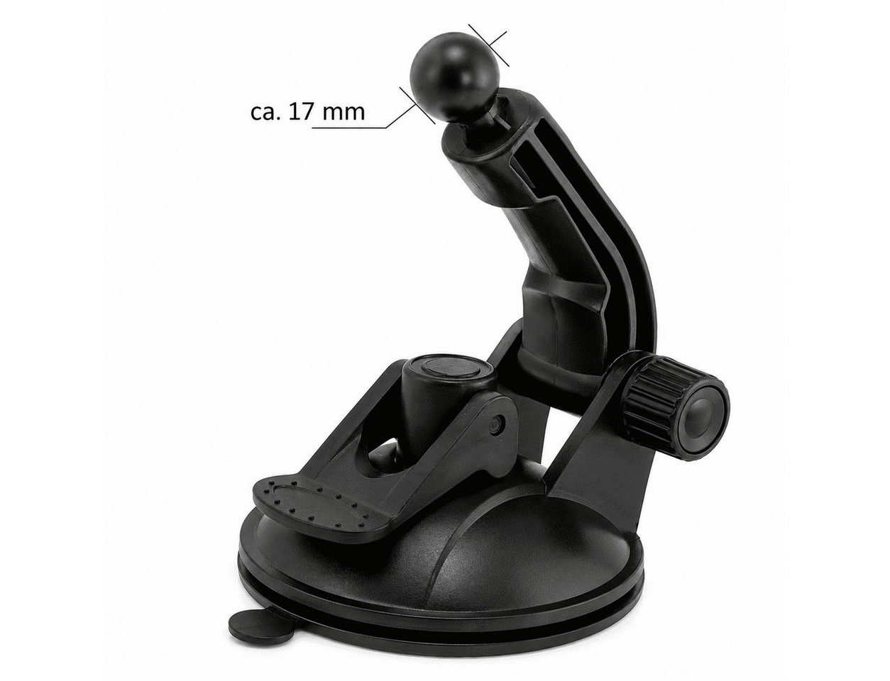 MidGard Navigationsgeräte-Halterung 4-Krallen Armaturenbrett / Windschutzscheibe Autohalterung für Navi, (für Navigon, Falk, Becker, Garmin, NavGear, Medion, To – Bild 4 von 5