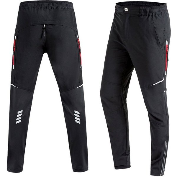 MidGard Radhose Funktionshose winddicht & atmungsaktiv Laufhose Jogging-Hose Radhose Elastikbund mit Tunnelzug