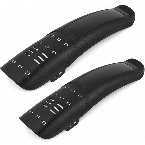 MidGard Schutzblech Fahrrad für Hinten oder Vorne Spritzschutz für E-Bike MTB Mudguard (2 St), für 24-29 Zoll Fahrräder mit 10 Kabelbinder