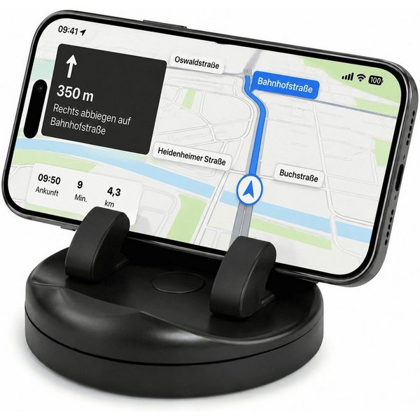 MidGard Smartphone-Halterung Cockpit Handyhalterung Armaturenbrett Autohalterung Smartphones Navi, (bis 6.90 Zoll)