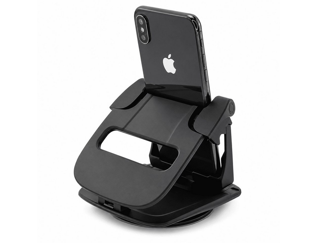 MidGard Smartphone-Halterung Cockpit Handyhalterung Armaturenbrett Autohalterung Smartphones Navi, (bis 6.5 Zoll, rutschfest ohne Saugnapf, drehbar um 360 Grad) – Bild 3 von 5