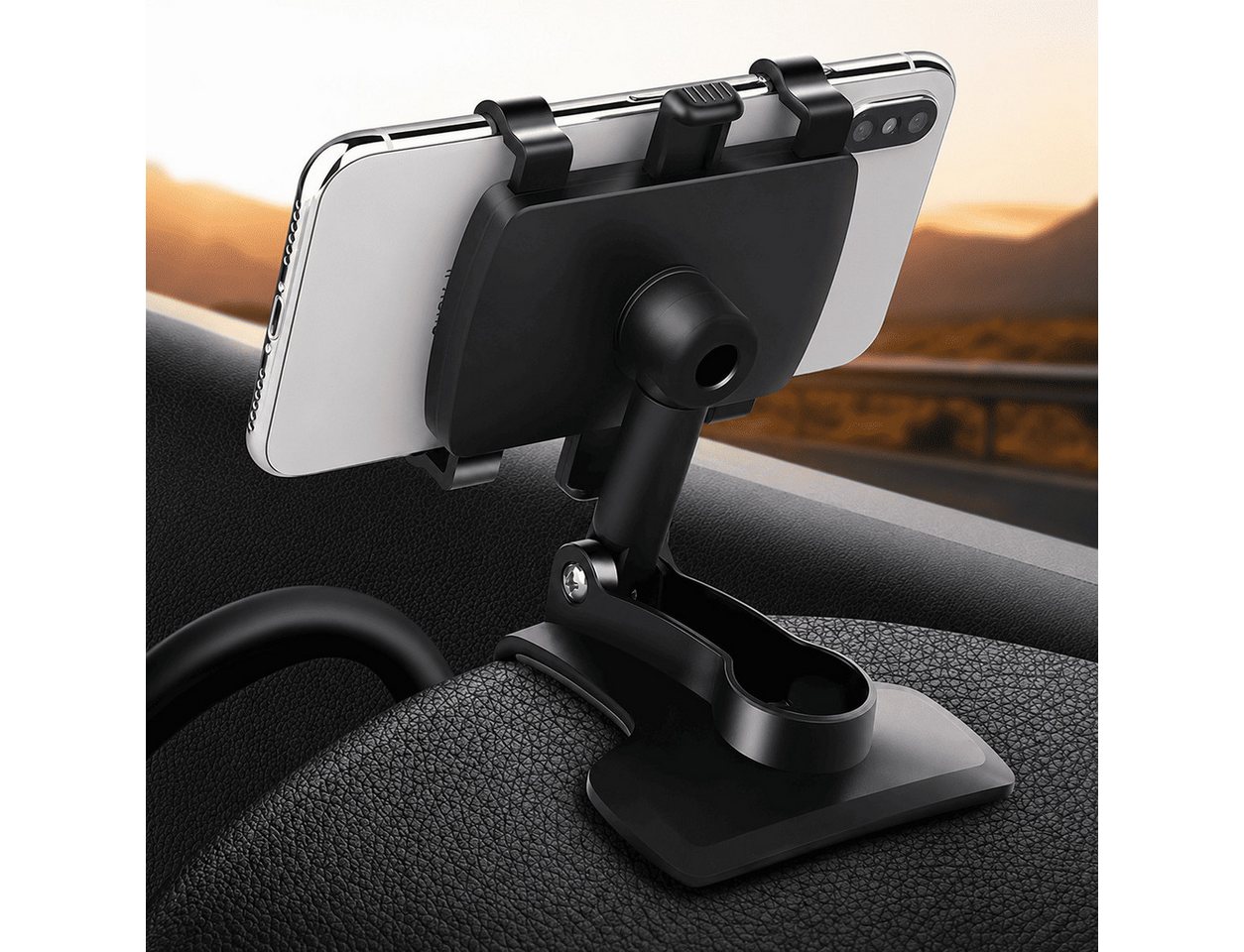MidGard Smartphone-Halterung Universal Armaturenbrett Autohalterung für Smartphones, Navi usw., (Kein Kleben oder Schrauben, rückstandslos entfernbar) – Bild 2 von 5