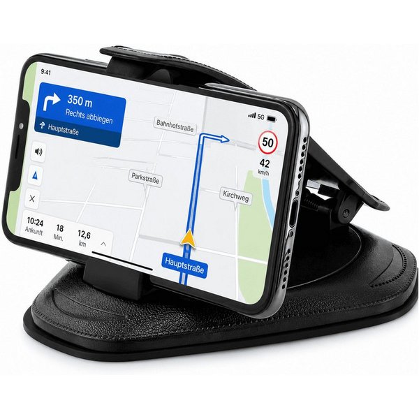 MidGard Smartphone-Halterung Universal Armaturenbrett Autohalterung für Smartphones, Navi usw., (bis 7.5 Zoll, rutschfest ohne Kleber, ohne Schrauben, ohne Saug