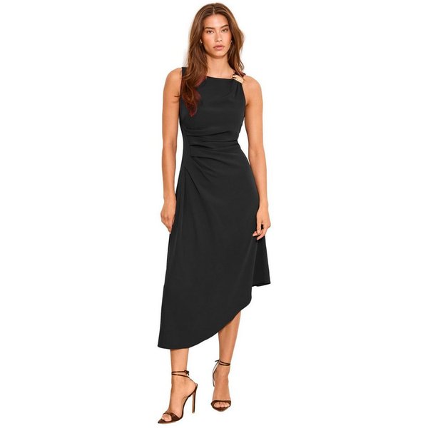 LIPSY Midikleid Lipsy Midikleid mit asymmetrischem Saum, Regular (1-tlg)