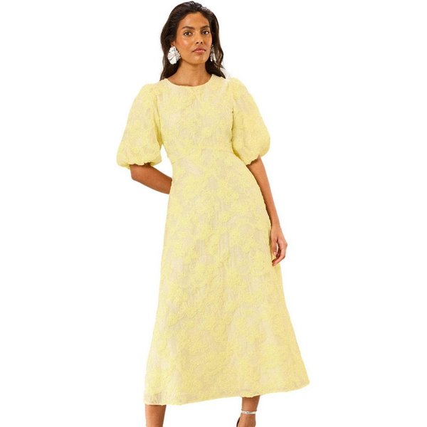Love & Roses Midikleid Love & Roses Strukturiertes Midikleid, Regular (1-tlg)