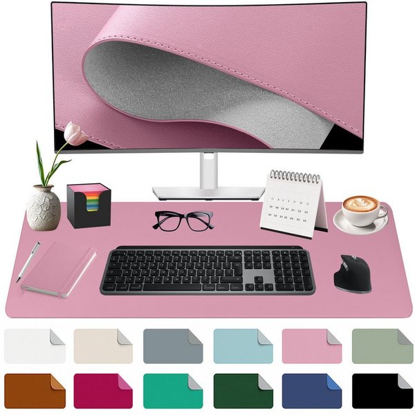 Midori Schreibtischunterlage, (Midori Schreibtischunterlage 80x40cm Mauspad Tischunterlage Rosa)