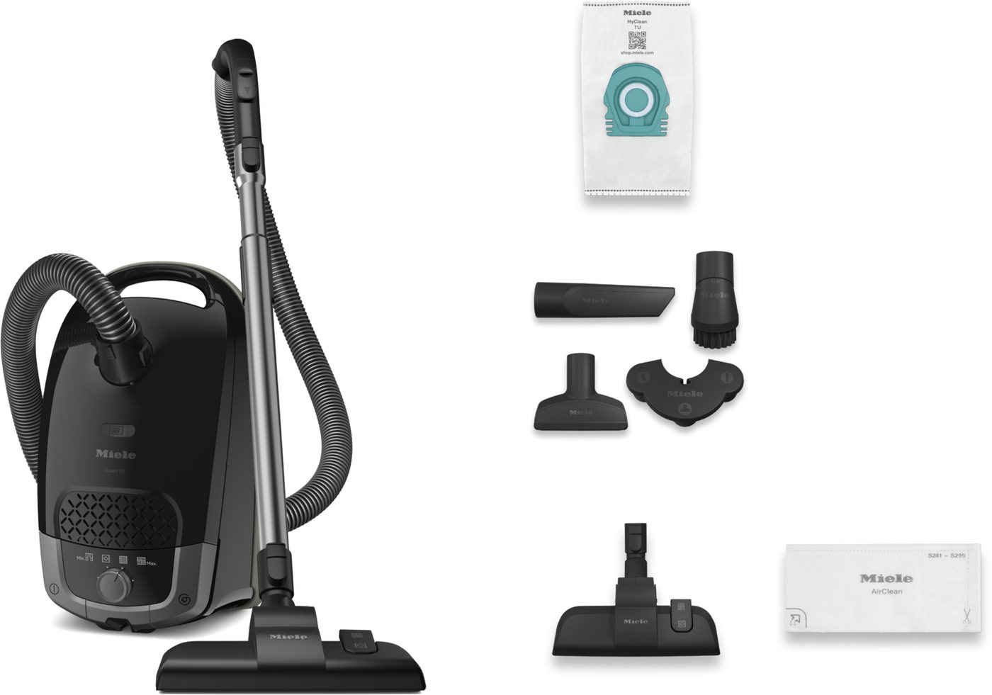 Miele Bodenstaubsauger Guard S1, Nachfolger Classic C1 PowerLine, ComfortFit, 890 W, mit Beutel, AirClean Filter, 10 m Aktionsradius, kompaktes Design – Bild 4 von 5