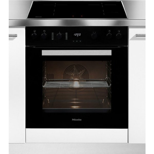 Miele Induktions Herd-Set H 2455 I ACTIVE mit KM 7061 FR, Herd-Set - Kombination aus Herd und Induktionskochfeld