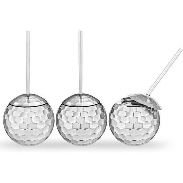 Mikamax Cocktailglas Discokugel Cocktailbecher im 3er Set
