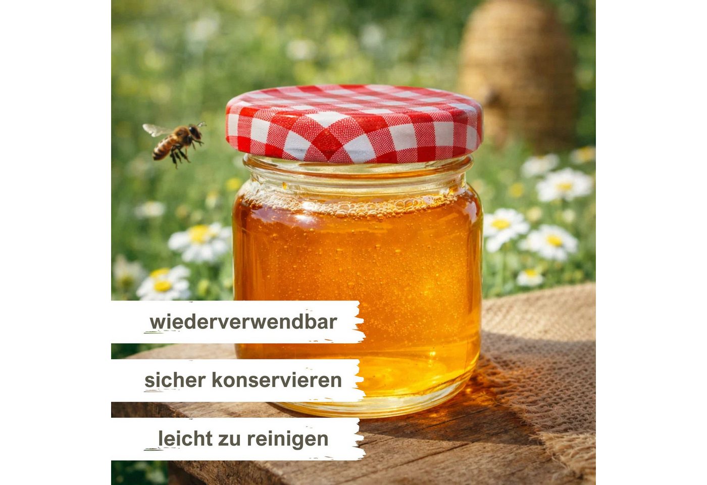 mikken Einmachglas 10 Mini-Einmachgläser 40 ml mit Schraubdeckel Mini Gläser, (Spar-Set, Spar-Set), luftdicht, zum pasteurisieren – Bild 2 von 4