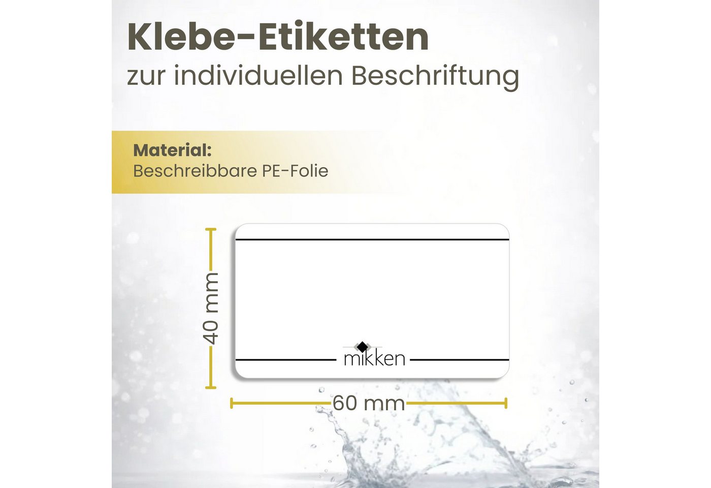 mikken Einmachglas 2 große Vorratsgläser 2650 ml, (2er Set Vorratsglas), mit Twist-Off Deckel TO100 und 2 Etiketten zum Beschriften – Bild 4 von 5