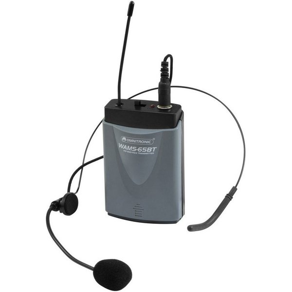 Omnitronic Mikrofon Headset Funkmikrofon-Set Omnitronic WAMS-65BT