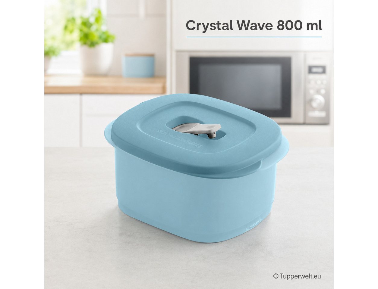 TUPPERWARE Mikrowellenteller Tupperware CrystalWave 800ml – Bild 2 von 2