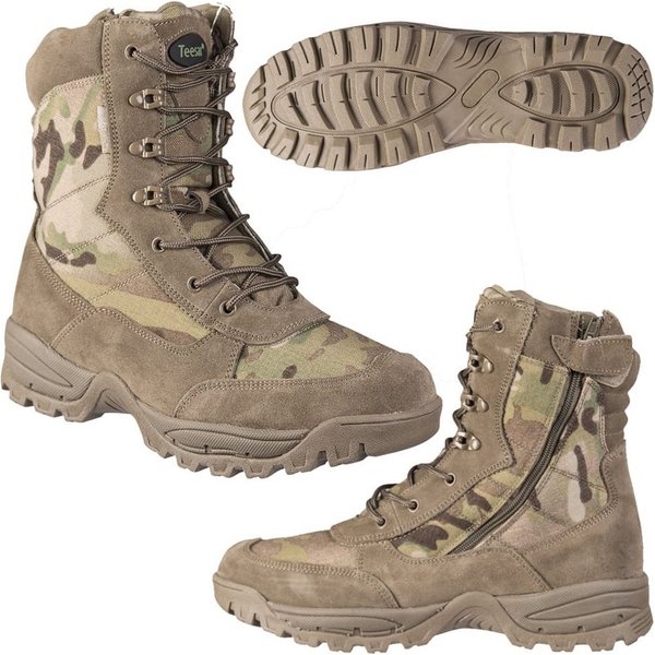 Mil-Tec Army Tactical Boot mit Zipper Stiefel