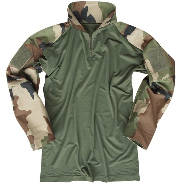 Mil-Tec Langarmshirt Militär Combat-Shirt Feldhemd Tactical