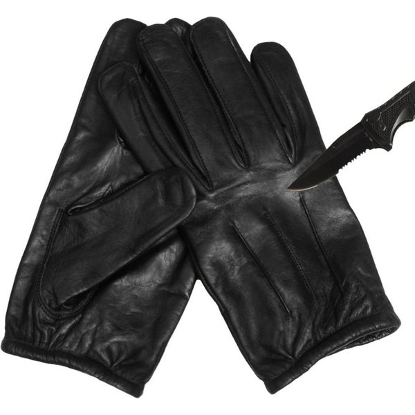 Mil-Tec Lederhandschuhe Security Schnittschutz Handschuhe Kevlar Wasserabweisend