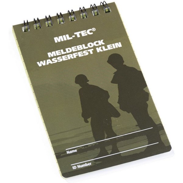 Mil-Tec Notizblock Militär Meldeblock Wasserfest