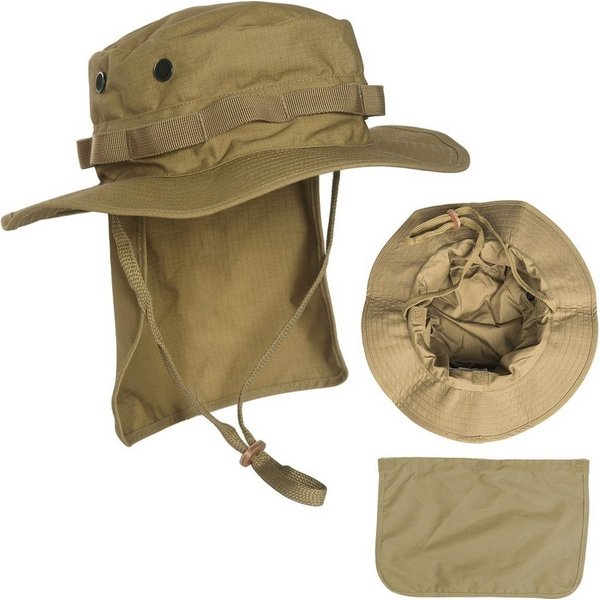 Mil-Tec Outdoorhut Britische Armee Boonie RipStop mit Nackenschutz Atmungsaktiv