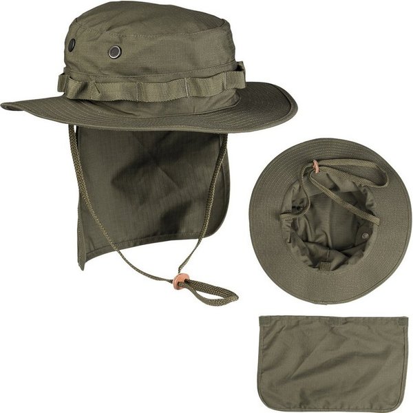 Mil-Tec Outdoorhut Britische Armee Boonie RipStop mit Nackenschutz Atmungsaktiv