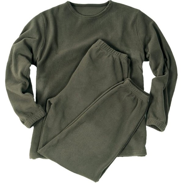 Mil-Tec Thermounterhemd Bundeswehr Thermo Unterwäsche Fleece mit Rundhalsausschnitt