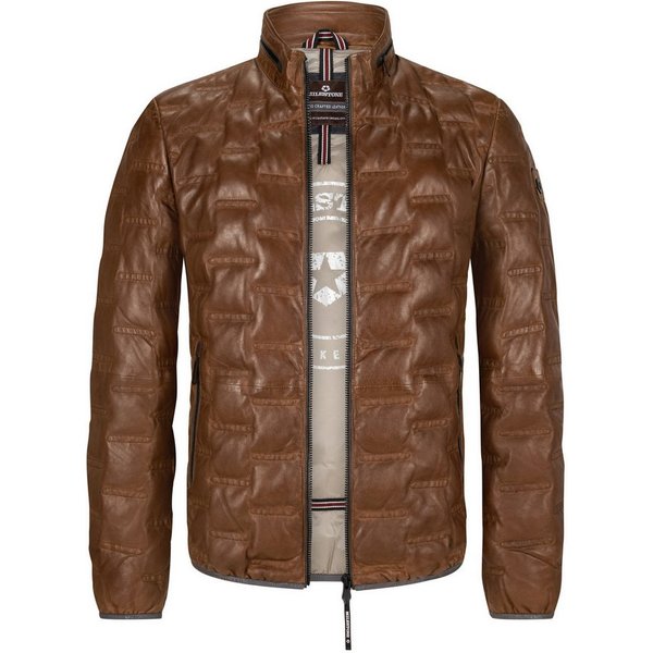 MILESTONE Lederjacke MSAversa in Stepp-Optik aus Lammleder