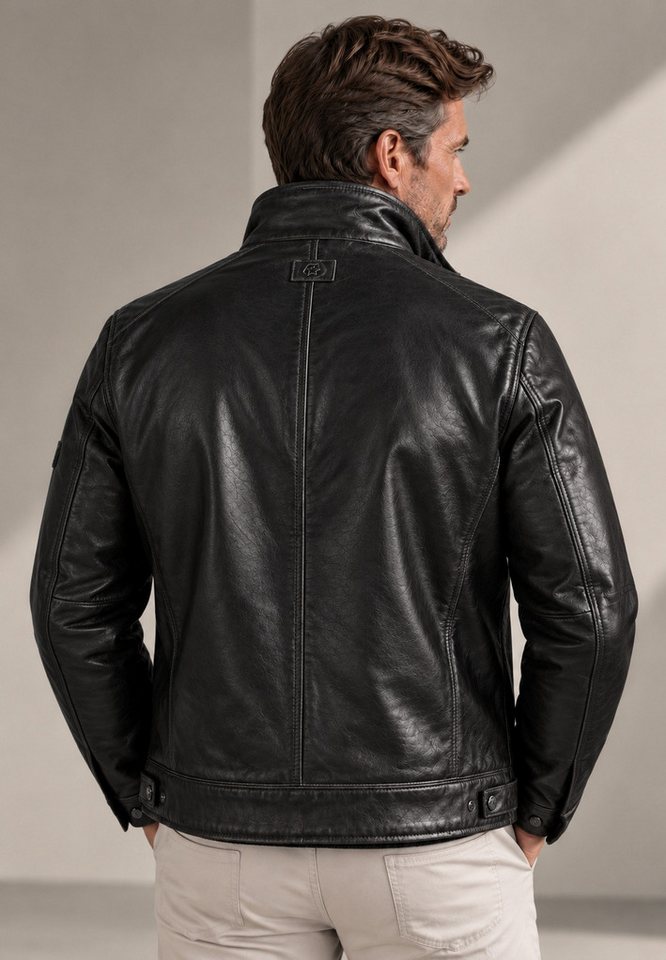 MILESTONE Lederjacke MSBarney Lammleder 2-Tone Optik mit herausnehmbarem Windstopper – Bild 4 von 5
