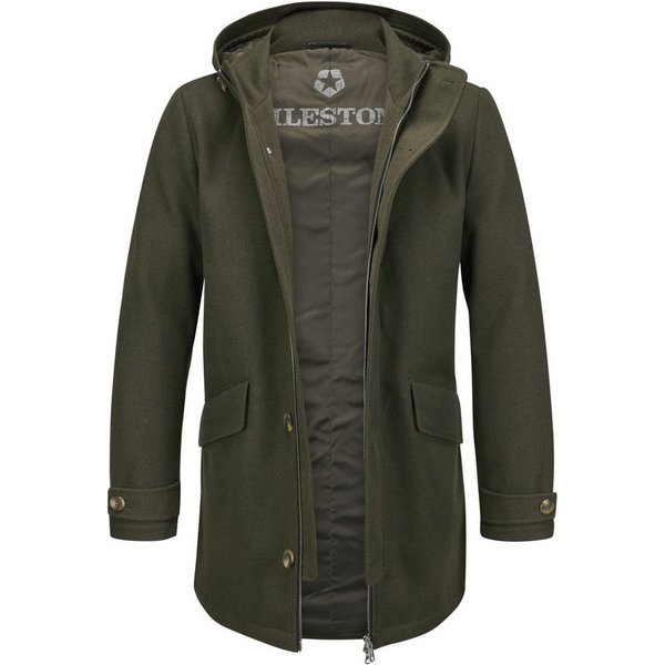 MILESTONE Parka MSAshton aus elastischer Jersey-Wollmischung mit moderner Passform