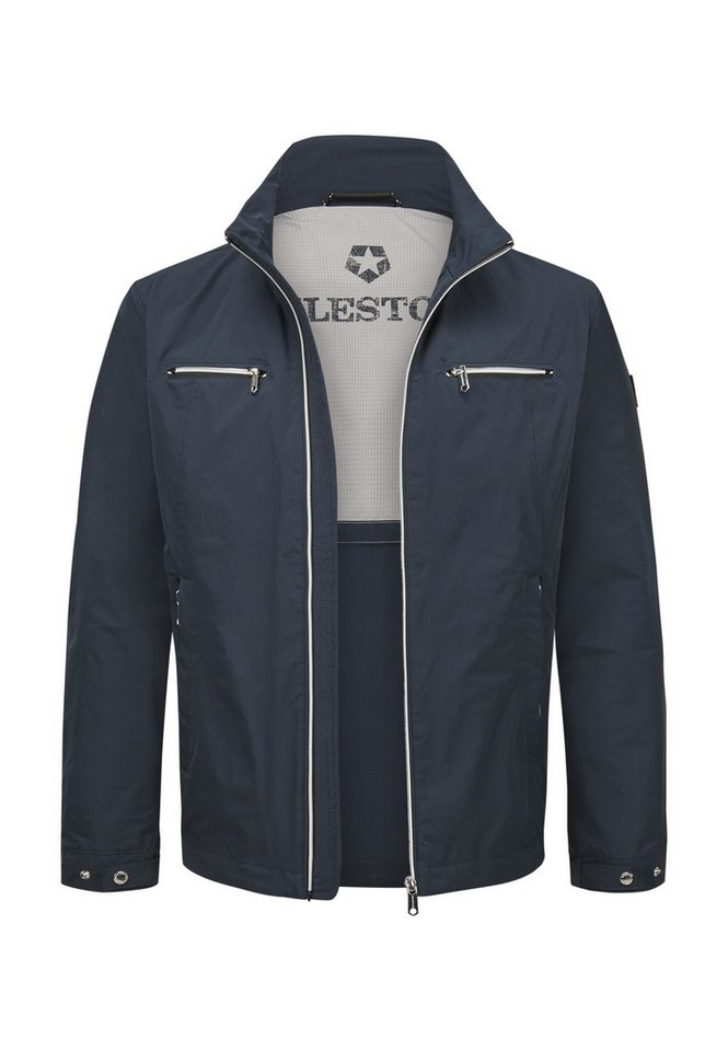 MILESTONE Sommerjacke MSBrandon Herren Jacke leicht Übergangsjacke mit Logo Badge – Bild 4 von 4