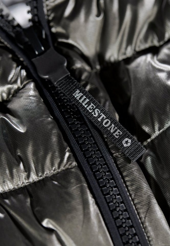 MILESTONE Steppjacke High-Shine Oberstoff mit wasserabweisender Ausrüstung, winddicht – Bild 4 von 4
