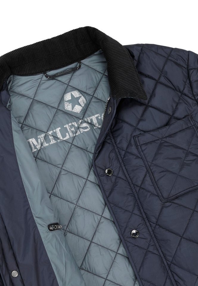 MILESTONE Steppjacke MSSeattle im klassischen Rautenstepp mit Kordkragen – Bild 4 von 4