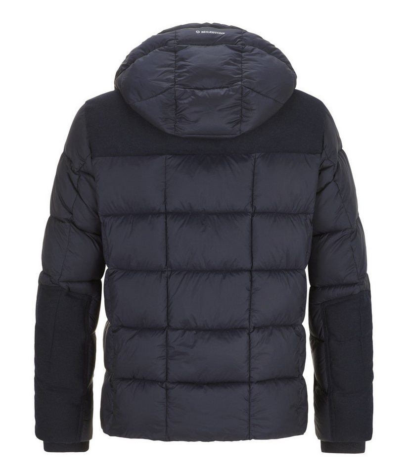 MILESTONE Steppjacke MSTimber Winterjacke im Materialmix mit Kapuze, waserabweisend und winddicht – Bild 3 von 5