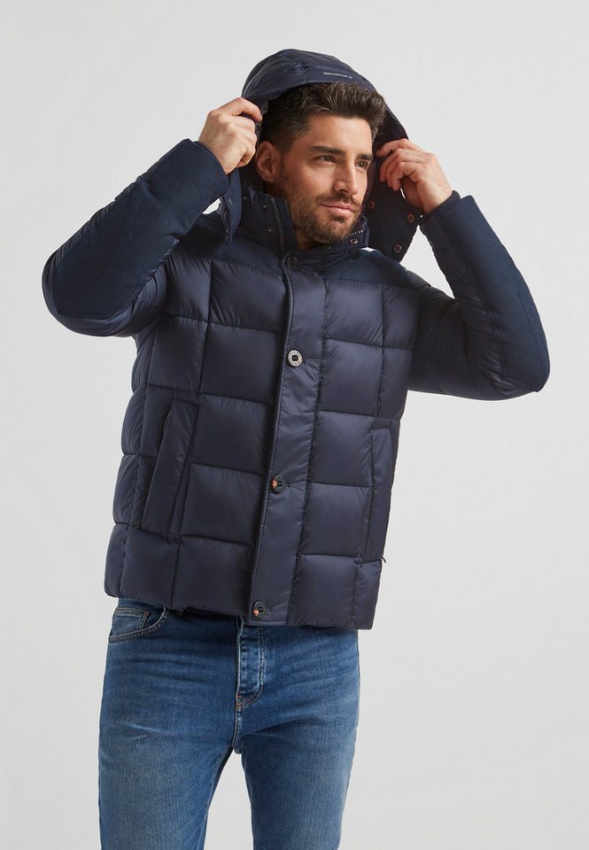 MILESTONE Steppjacke MSTimber Winterjacke im Materialmix mit Kapuze, waserabweisend und winddicht – Bild 4 von 5
