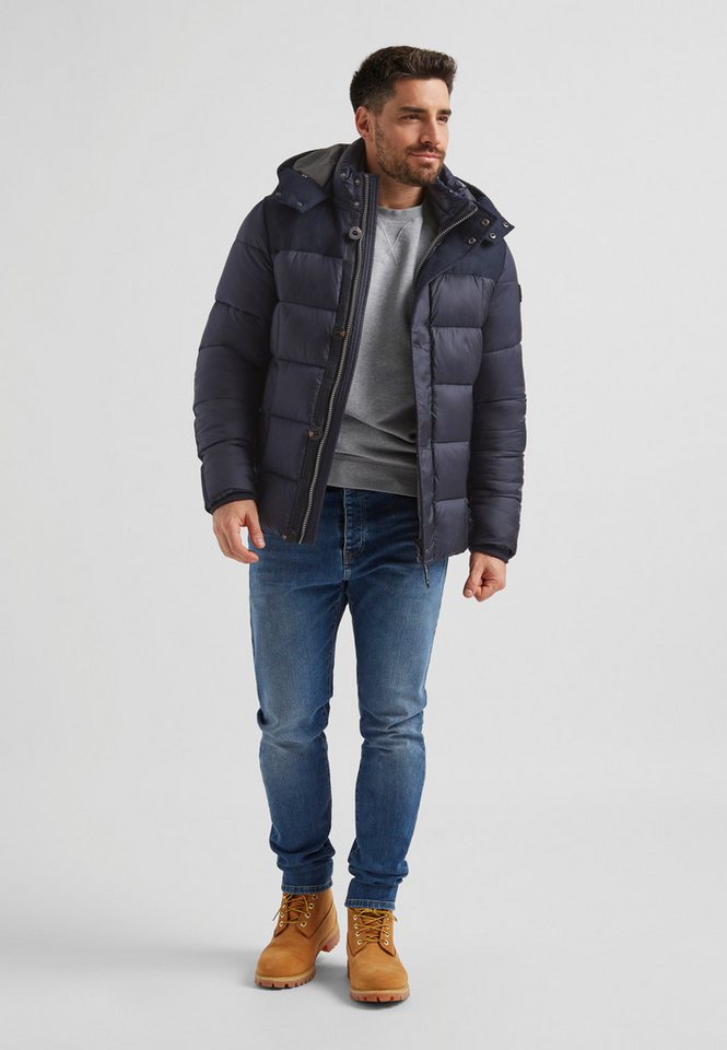 MILESTONE Steppjacke MSTimber Winterjacke im Materialmix mit Kapuze, waserabweisend und winddicht – Bild 5 von 5