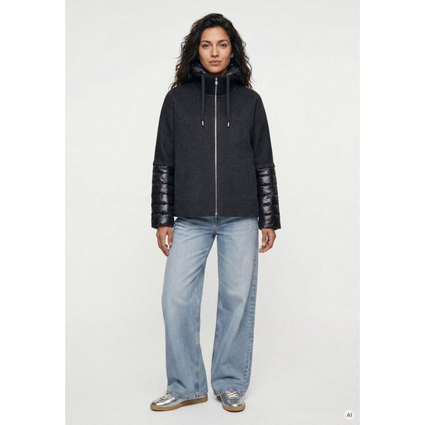 MILESTONE Wolljacke MSAzalea Damen Jacke Wolle casual Reißverschluss
