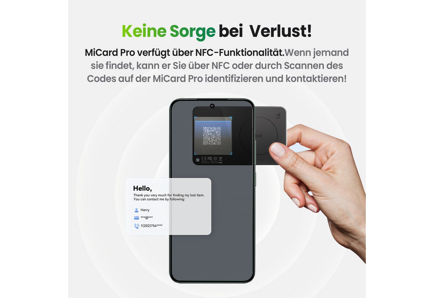 Mili Bluetooth Tracker Karte&Schlüsselfinder mit "Google Find My Device" GPS-Tracker (Wiederaufladbar & Ultra-Dünn für Geldbeutel & Passhülle,Kein Abo) – Bild 4 von 5