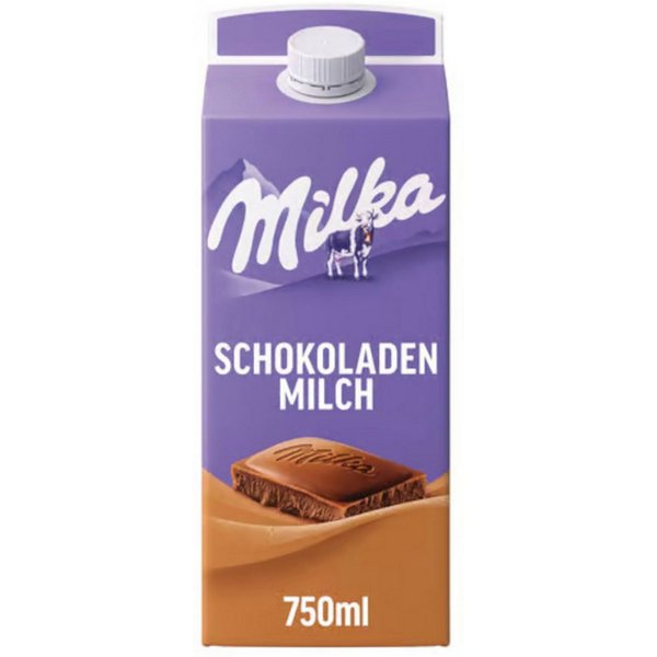 MILKA Milchmischgetränk, Milka Original Schokoladenmilch ungekühlt cremiger Geschmack 750ml