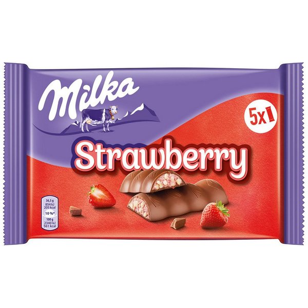 MILKA Schokolade, Milka & Erdbeer 5er