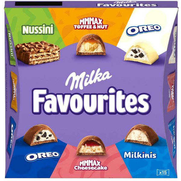 MILKA Schokolade, Milka Favourites beliebte Pralinenmischung Packung 141g