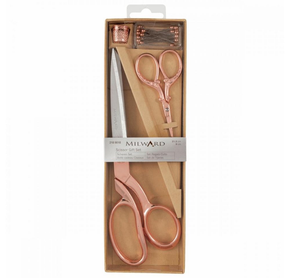 MILWARD Stoffscheren - Geschenk-Set 2 tlg. (Zuschneideschere, Stickschere) – Bild 2 von 2